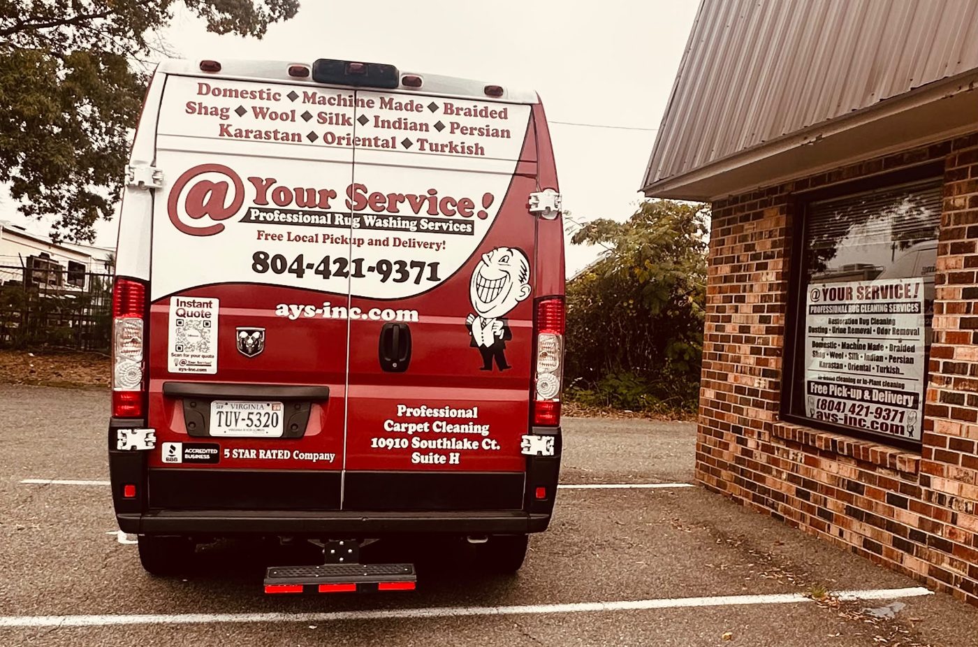 @ Your Service van at our Southlake Ct facility